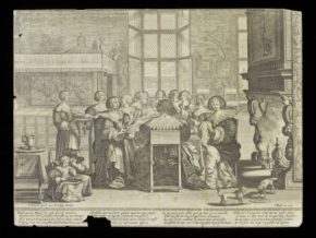 亚伯拉罕·波塞的《女人的桌子》;17世纪前半期法国学派(29534B);(2012年)。©维多利亚和阿尔伯特博物馆，伦敦。底部有撕裂损伤。
