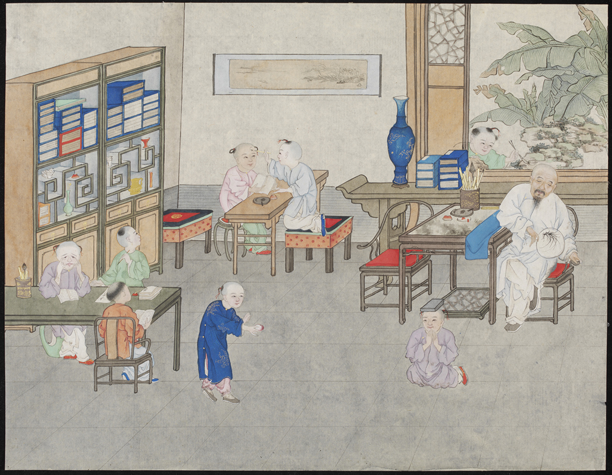 教室——在纸上水彩(7791:12)©维多利亚和阿尔伯特博物馆