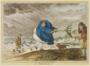 “暴风,”James Gillray 1810。伦敦©维多利亚和艾伯特博物馆。