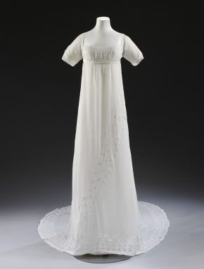 白色棉布裙子穿的玛丽·道尔顿Norcliffe 1807