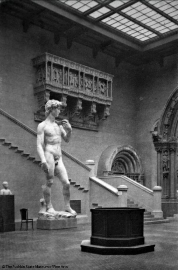 意大利法院普希金国家美术博物馆。照片是在博物馆在1912年对公众开放
