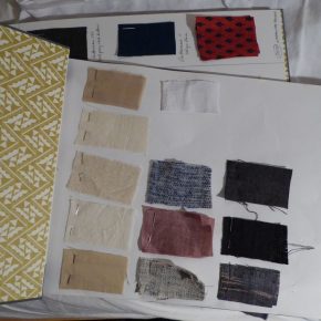 我的购物:样本棉、丝绸和羊毛印度土布面料我我买了我的旅行