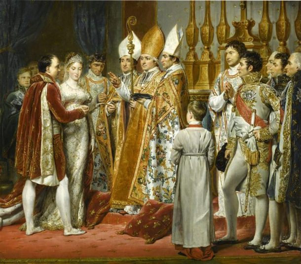 婚姻的拿破仑,法国皇帝,奥地利大公夫人玛丽露易丝,神圣罗马帝国皇帝弗朗茨二世的大女儿。(后来奥地利皇帝弗朗茨i)、乔治·作曲者,1810