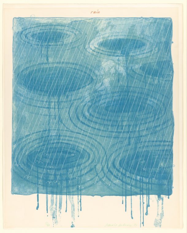 circ.60 - 1975,“云”从大卫霍克尼的“天气系列”;打印1973©维多利亚和艾伯特博物馆,伦敦