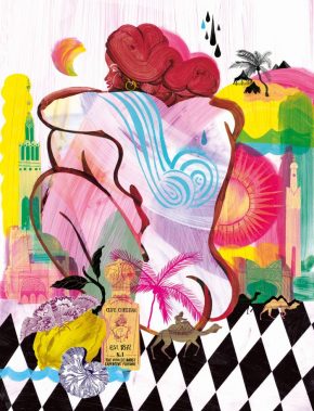 “寻找你的第六种气味”，由Romy Blumel绘制，发表在Aura - The Rolls Royce Manchester杂志上。2014年7月1日。