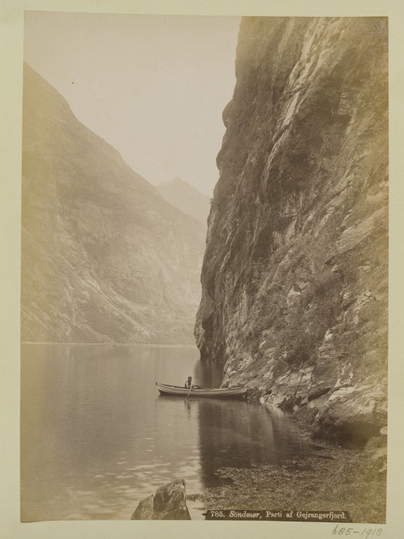 博物馆:685 - 1918的照片的Gejrangerfjord, Søndmør(挪威),采取Axel林达尔