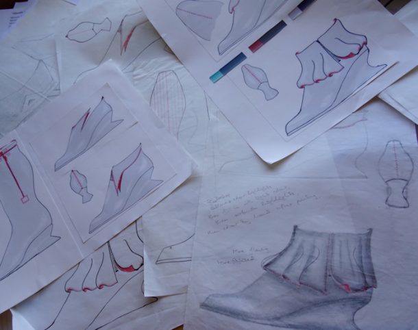 设计图纸鞋