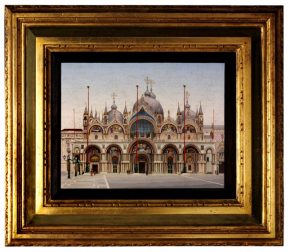 Micromosaic圣马克广场,威尼斯20世纪早期,18.4 x25.4cm(贷款:gilbert.126 - 2008)