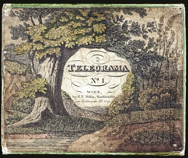 图4所示。H.F.缪勒Teleorama第一的西洋镜,ca。1825。