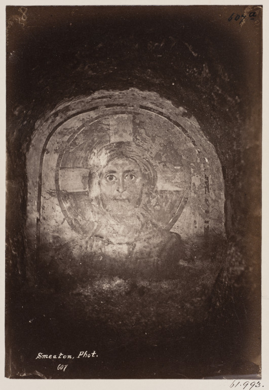 基督的照片一幅s Pontianus地下墓穴的罗马