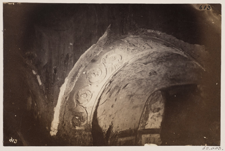 照片由查尔斯Smeaton灰泥装饰的教堂在美国普里西拉的地下墓穴,罗马