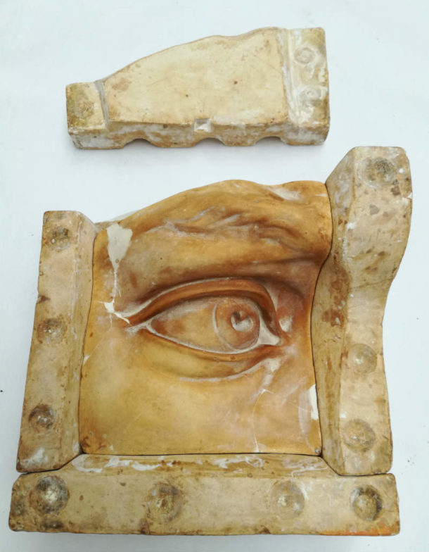 部分模具的大卫的左眼。形象,j . Puisto由大英博物馆的受托人