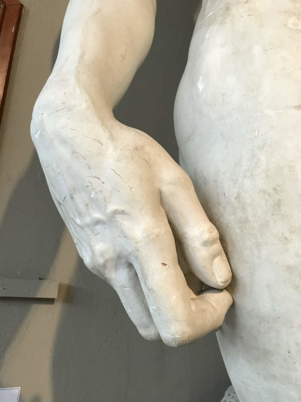 大卫的手。形象,由宾西法尼亚美术学院的。
