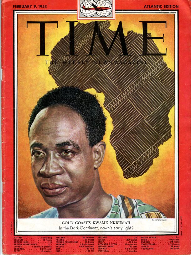 《时代》杂志封面的轮廓非洲