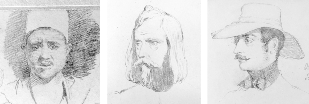 理查德·达德的一系列肖像素描