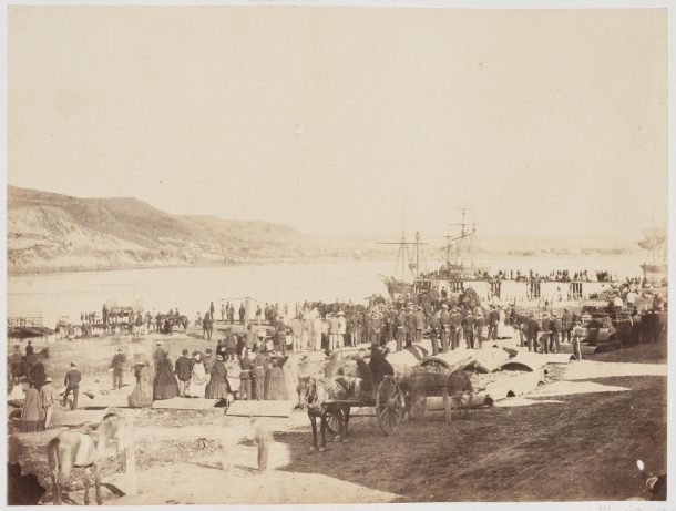 新西兰陶波湖码头的照片,连接,由威廉·詹姆斯·哈丁,大约1865年,博物馆数字ph.103 - 1981©维多利亚和艾伯特博物馆