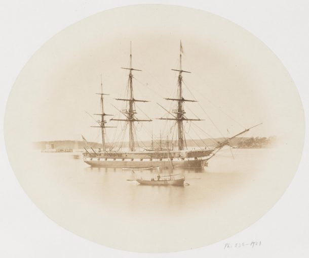 英国舰队的照片库拉似,悉尼港,南澳大利亚。被一个不知名的摄影师,大约1865个博物馆数量ph.235 - 1981©维多利亚和艾伯特博物馆